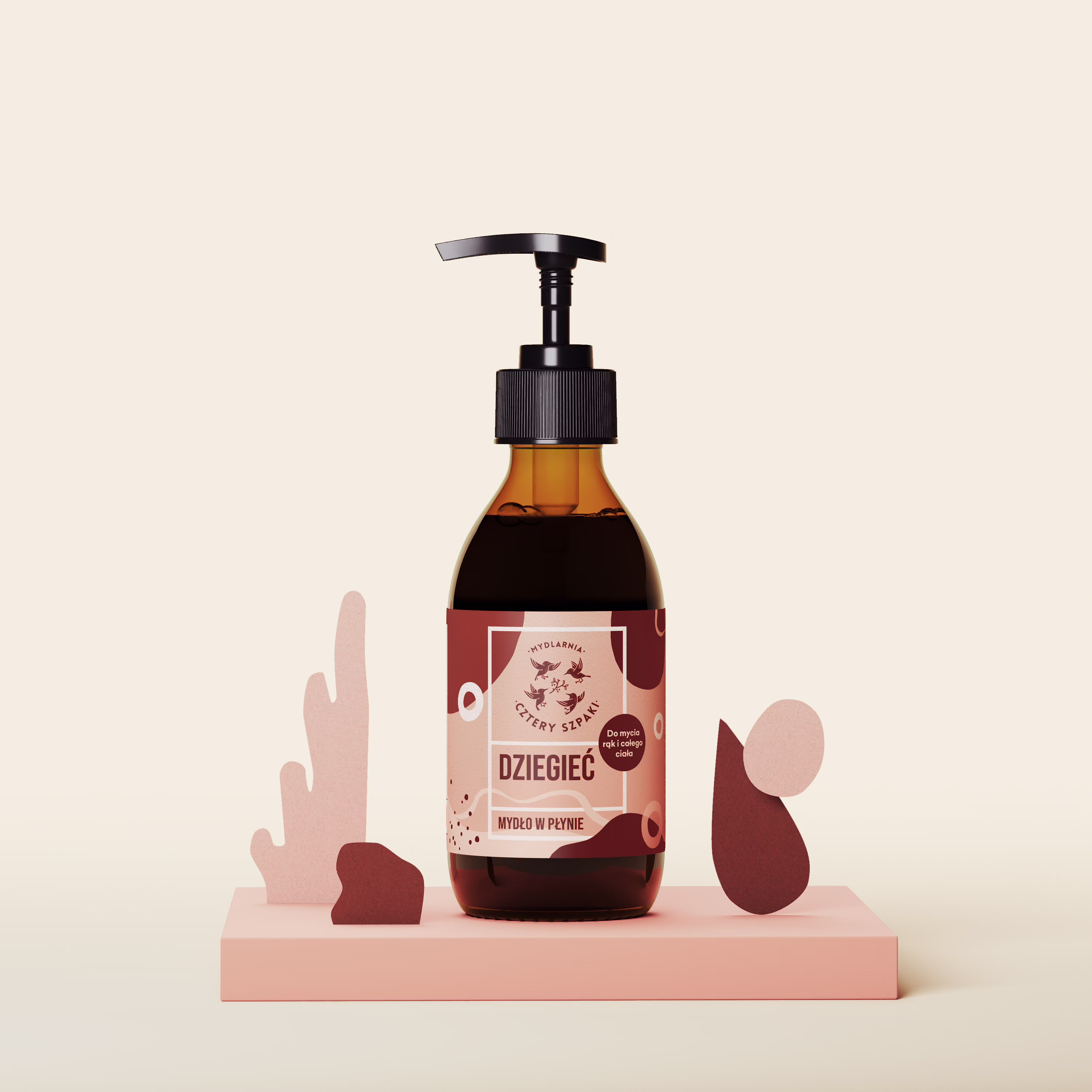 Cztery Szpaki Dziegieć - naturalne mydło w płynie do skóry problematycznej- 300ml