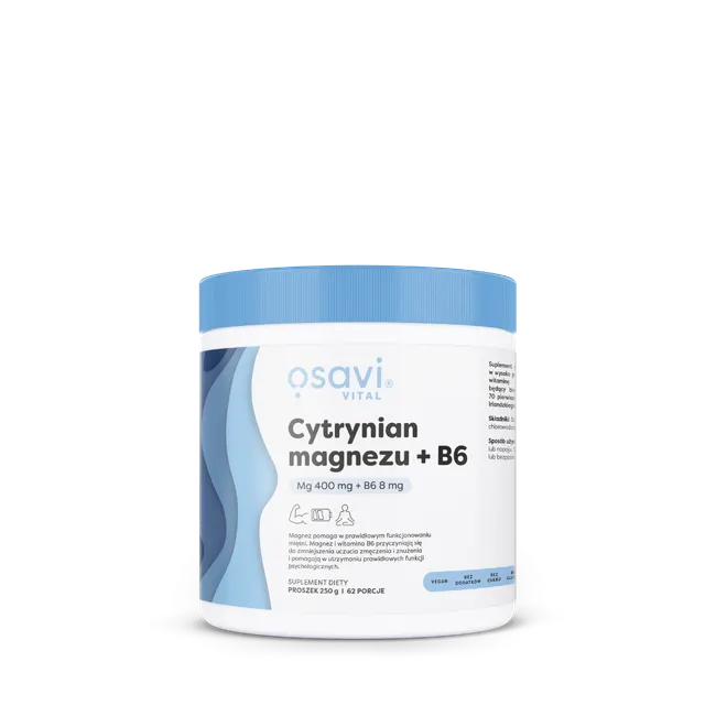 Osavi Cytrynian magnezu+ B6- 250g